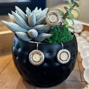 Brighton set earrings and ring! Silver!